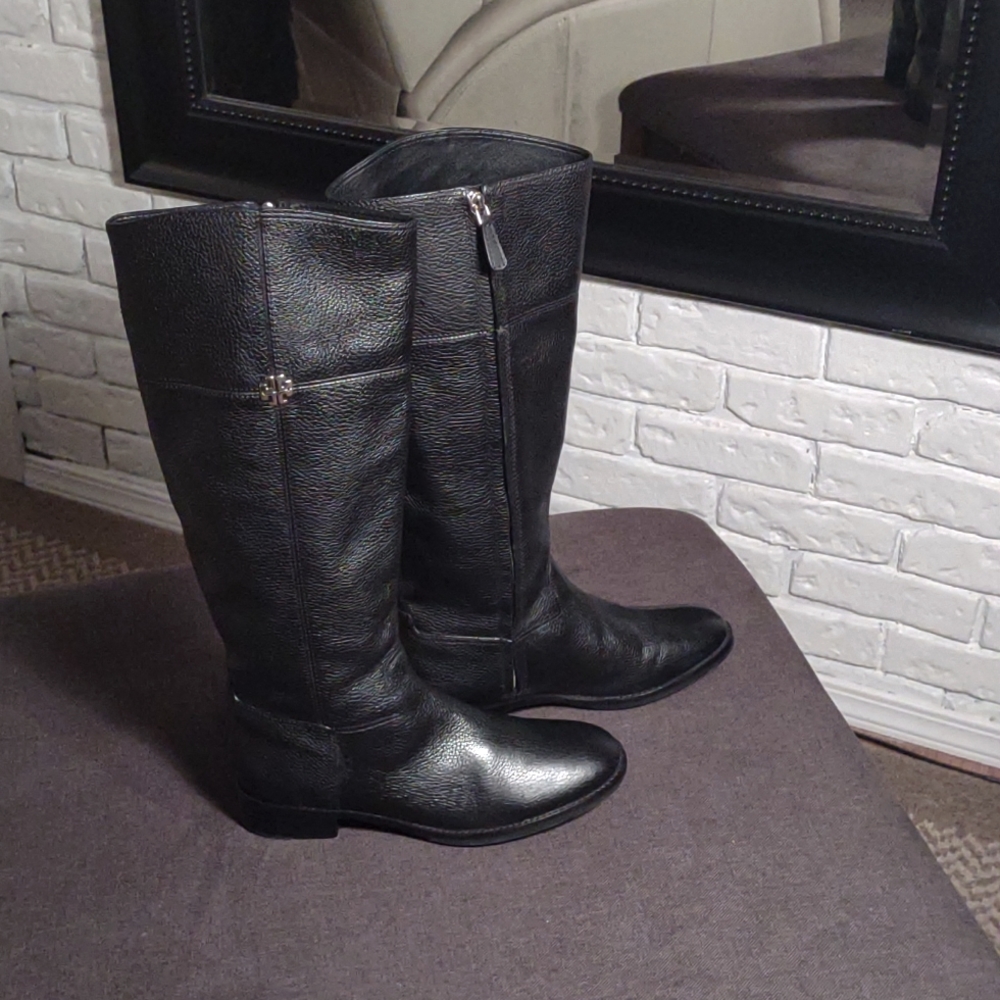 Tory Burch black riding boots